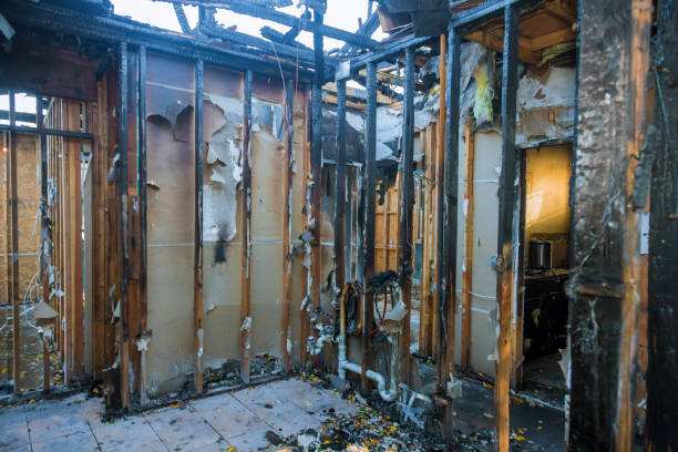 Professional Fire Damage Removal technician working in Jefferson, OH